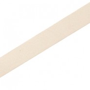 DQ Lederband flach 10mm Ivory beige